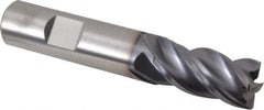 Kennametal - 5/8", 4 Flute, Single End, Solid Carbide, Corner Chamfer End Mill - 3-1/2" OAL, 38° Helix, Right Hand Flute, 1-1/4" LOC, Right Hand Cut - USA Tool & Supply