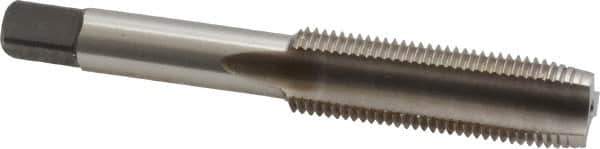 Kennametal - 1/2-20 UNF 3B 3 Flute Bright Finish High Speed Steel Straight Flute Standard Hand Tap - Plug, Right Hand Thread, 3.38" OAL, 1.656" Thread Length, H3 Limit, Oversize - Exact Industrial Supply