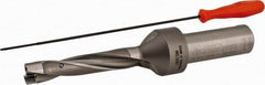 Kennametal - 12.7 to 13.2mm Diam, 5xD, 63.5mm Max Depth, 3/4" Shank Diam, 75.87mm Flute, 150.8mm OAL, Replaceable Tip Drill - KSEM0500 Insert, C Seat Size, Series KSEM - USA Tool & Supply