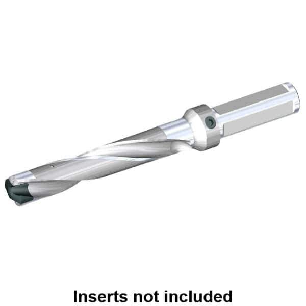 Kennametal - 25 to 25.5mm Diam, 5xD, 130mm Max Depth, 1" Shank Diam, 161.04mm Flute, 257.18mm OAL, Replaceable Tip Drill - KSEM0984 Insert, 5 Seat Size, Series KSEM - USA Tool & Supply