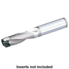 Kennametal - 15.09 to 15.59mm Diam, 3xD, 45.25mm Max Depth, 3/4" Shank Diam, 2.34" Flute, 4-1/2" OAL, Replaceable Tip Drill - KSEM0594 Insert, A Seat Size, Series KSEM - USA Tool & Supply