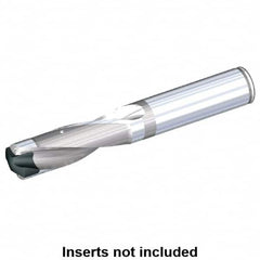Kennametal - 38.1 to 39.1mm, 5xD, 190.5mm Max Depth, 1-1/2" Shank Diam, 243.59mm Flute, 342.9mm OAL, Replaceable-Tip Drill - USA Tool & Supply