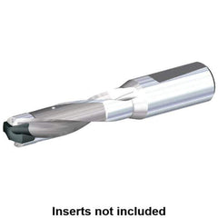 Kennametal - 26.5 to 27mm Diam, 3xD, 84mm Max Depth, 32mm Shank Diam, 117mm Flute, 182mm OAL, Replaceable Tip Drill - KSEM2650 Insert, 6 Seat Size, Series KSEM - USA Tool & Supply