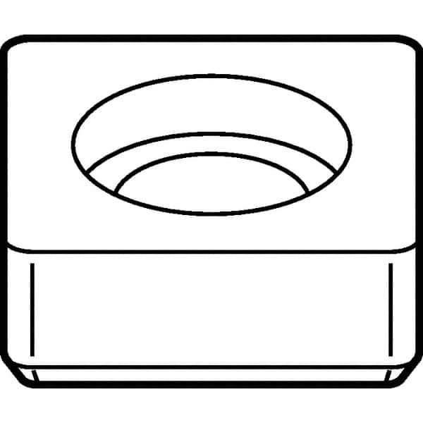 Kennametal - 17.53mm Inscribed Circle, Square Turning Shim for Indexables - SU Shim Style, Right Hand Cut - USA Tool & Supply