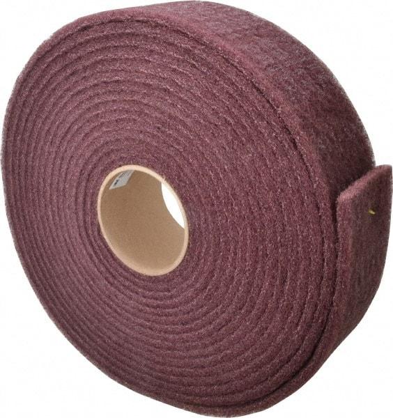 3M - 30' Long x 3" Wide Nonwoven Roll - Very Fine Grade, Purple, Aluminum Oxide - USA Tool & Supply