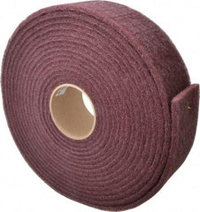 3M - 30' Long x 3" Wide Nonwoven Roll - Very Fine Grade, Purple, Aluminum Oxide - USA Tool & Supply