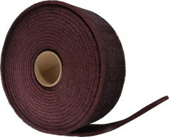 3M - 30' Long x 4" Wide Nonwoven Roll - Fine Grade, Purple, Aluminum Oxide - USA Tool & Supply