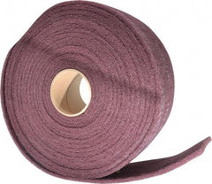 3M - 30' Long x 4" Wide Nonwoven Roll - Very Fine Grade, Purple, Aluminum Oxide - USA Tool & Supply