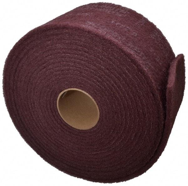 3M - 30' Long x 6" Wide Nonwoven Roll - Very Fine Grade, Purple, Aluminum Oxide - USA Tool & Supply