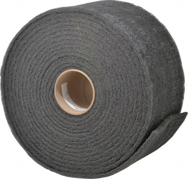 3M - 30' Long x 6" Wide Nonwoven Roll - Very Fine Grade, Gray, Silicon Carbide - USA Tool & Supply