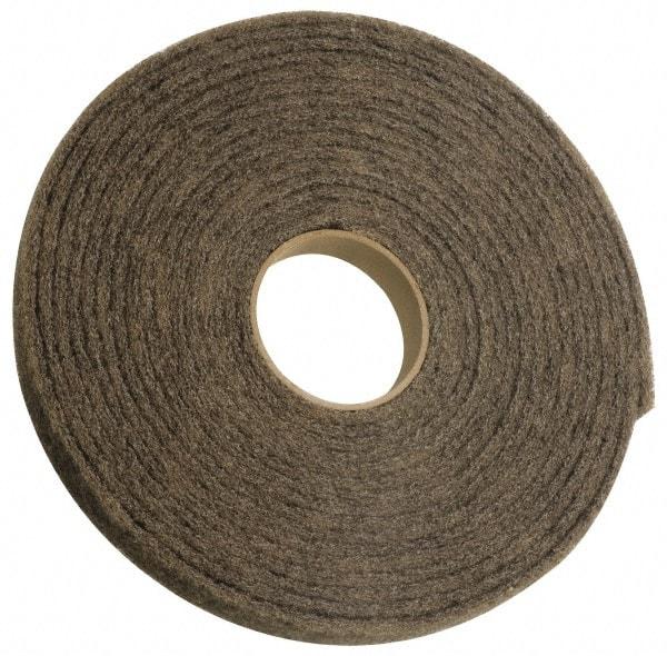 3M - 30' Long x 6" Wide Nonwoven Roll - Very Fine Grade, White, Talc - USA Tool & Supply