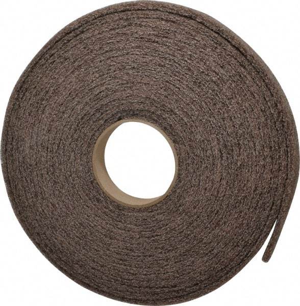 3M - 30' Long x 1" Wide Nonwoven Roll - Medium Grade, Tan, Aluminum Oxide - USA Tool & Supply