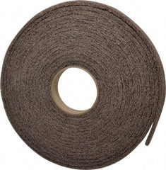 3M - 30' Long x 1" Wide Nonwoven Roll - Medium Grade, Tan, Aluminum Oxide - USA Tool & Supply