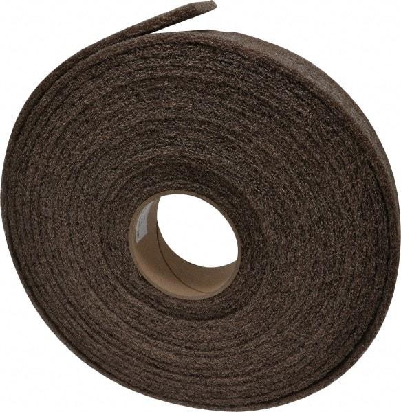 3M - 30' Long x 2" Wide Nonwoven Roll - Medium Grade, Tan, Aluminum Oxide - USA Tool & Supply