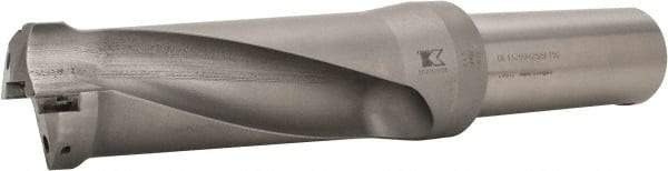 Kennametal - 4.38" Max Drill Depth, 2.5xD, 44.5mm Diam, Indexable Insert Drill - 2 Inserts, 1-1/2" Shank Diam, Straight Shank - USA Tool & Supply