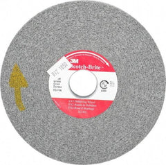 3M - 6" Diam, 1/2" Face Width, 1" Center Hole, Fine Grade, Silicon Carbide Deburring Wheel - Convolute, Hard Density 8 Grade, 6,000 RPM - USA Tool & Supply