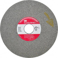 3M - 6" Diam, 1" Face Width, 1" Center Hole, Medium Grade, Silicon Carbide Deburring Wheel - Convolute, Hard Density 8 Grade, 6,000 RPM - USA Tool & Supply
