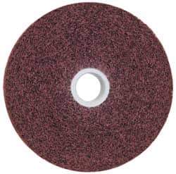 3M - 6" Diam, 1" Face Width, 1" Center Hole, Medium Grade, Aluminum Oxide Deburring Wheel - Convolute, Soft Density 4 Grade, 6,000 RPM - USA Tool & Supply