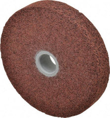 3M - 6" Diam, 1" Face Width, 1" Center Hole, Medium Grade, Aluminum Oxide Deburring Wheel - Convolute, Hard Density 6 Grade, 6,000 RPM - USA Tool & Supply