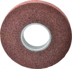 3M - 8" Diam, 1" Face Width, 3" Center Hole, Medium Grade, Aluminum Oxide Deburring Wheel - Convolute, Medium Density 5 Grade, 4,500 RPM - USA Tool & Supply