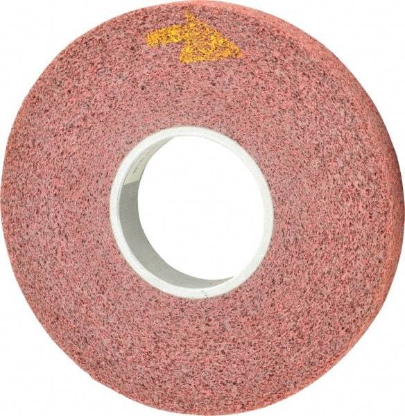 3M - 8" Diam, 1" Face Width, 3" Center Hole, Coarse Grade, Aluminum Oxide Deburring Wheel - Convolute, Medium Density 5 Grade, 4,500 RPM - USA Tool & Supply
