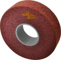 3M - 8" Diam, 2" Face Width, 3" Center Hole, Coarse Grade, Aluminum Oxide Deburring Wheel - Convolute, Soft Density 4 Grade, 4,500 RPM - USA Tool & Supply