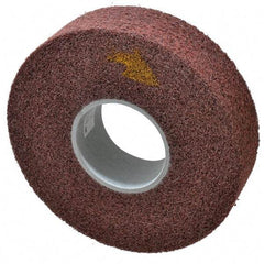 3M - 8" Diam, 2" Face Width, 3" Center Hole, Medium Grade, Aluminum Oxide Deburring Wheel - Convolute, Medium Density 5 Grade, 4,500 RPM - USA Tool & Supply
