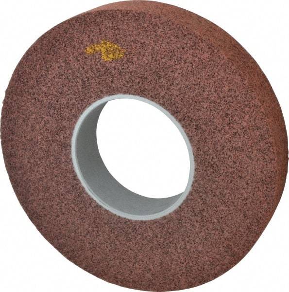 3M - 12" Diam, 2" Face Width, 5" Center Hole, Medium Grade, Aluminum Oxide Deburring Wheel - Convolute, Medium Density 5 Grade, 3,000 RPM - USA Tool & Supply
