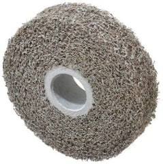 3M - 4" Diam, 1" Face Width, 1" Center Hole, Fine Grade, Silicon Carbide Deburring Wheel - Convolute, Soft Density 2 Grade, 9,000 RPM - USA Tool & Supply