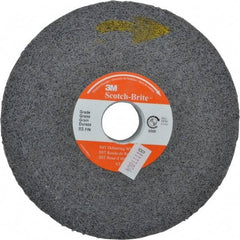 3M - 6" Diam, 1" Face Width, 1" Center Hole, Fine Grade, Silicon Carbide Deburring Wheel - Convolute, Hard Density 8 Grade, 6,000 RPM - USA Tool & Supply
