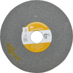 3M - 6" Diam, 1/2" Face Width, 1" Center Hole, Fine Grade, Silicon Carbide Deburring Wheel - Convolute, Soft Density 6 Grade, 6,000 RPM - USA Tool & Supply