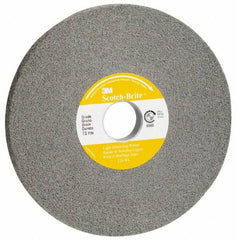 3M - 14" Diam, 2" Face Width, 8" Center Hole, Fine Grade, Silicon Carbide Deburring Wheel - Convolute, Hard Density 8 Grade, 2,550 RPM - USA Tool & Supply