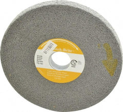 3M - 6" Diam, 1/2" Face Width, 1" Center Hole, Fine Grade, Silicon Carbide Deburring Wheel - Convolute, Hard Density 7 Grade, 6,000 RPM - USA Tool & Supply