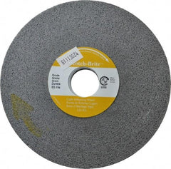 3M - 6" Diam, 1/2" Face Width, 1" Center Hole, Fine Grade, Silicon Carbide Deburring Wheel - Convolute, Hard Density 8 Grade, 6,000 RPM - USA Tool & Supply
