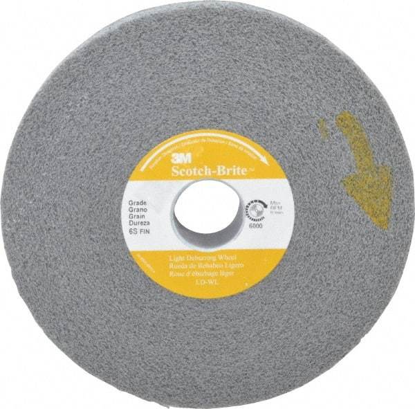 3M - 6" Diam, 1" Face Width, 1" Center Hole, Fine Grade, Silicon Carbide Deburring Wheel - Convolute, Soft Density 6 Grade, 6,000 RPM - USA Tool & Supply