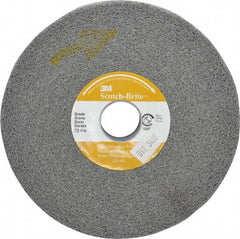 3M - 6" Diam, 1" Face Width, 1" Center Hole, Fine Grade, Silicon Carbide Deburring Wheel - Convolute, Hard Density 7 Grade, 6,000 RPM - USA Tool & Supply