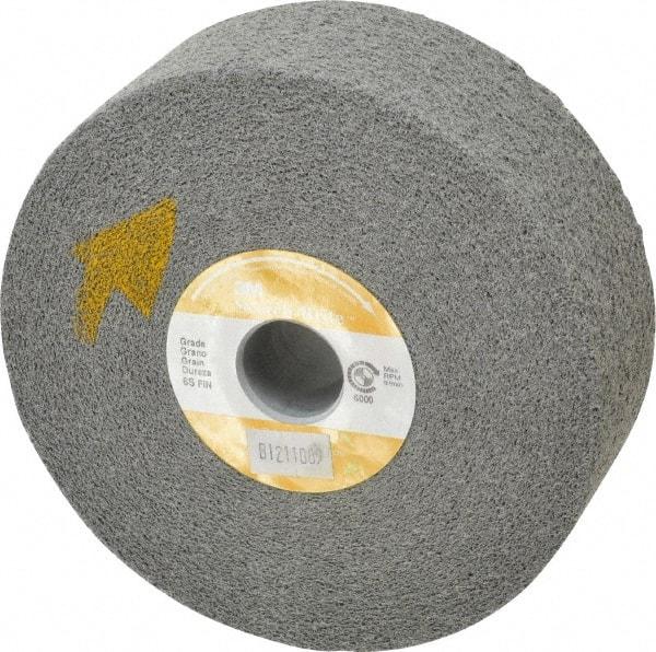 3M - 6" Diam, 2" Face Width, 1" Center Hole, Fine Grade, Silicon Carbide Deburring Wheel - Convolute, Soft Density 6 Grade, 6,000 RPM - USA Tool & Supply
