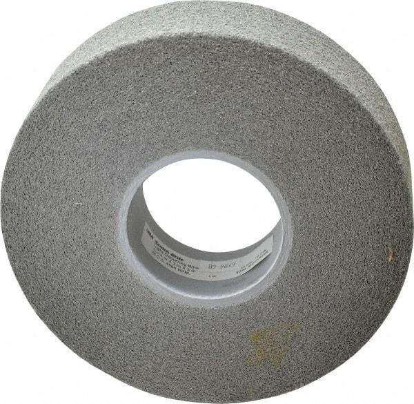 3M - 8" Diam, 2" Face Width, 3" Center Hole, Fine Grade, Silicon Carbide Deburring Wheel - Convolute, Hard Density 7 Grade, 4,500 RPM - USA Tool & Supply