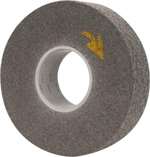 3M - 8" Diam, 2" Face Width, 3" Center Hole, Fine Grade, Silicon Carbide Deburring Wheel - Convolute, Hard Density 8 Grade, 4,500 RPM - USA Tool & Supply