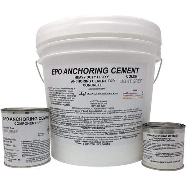 Made in USA - 256 oz Pail Two Part Epoxy - 1440 min Working Time, 15,000 psi Shear Strength - USA Tool & Supply