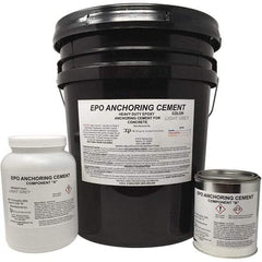 Made in USA - 640 oz Pail Two Part Epoxy - 1440 min Working Time, 15,000 psi Shear Strength - USA Tool & Supply