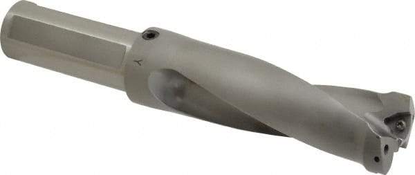 Kennametal - 4.7" Max Drill Depth, 2.5xD, 47.6mm Diam, Indexable Insert Drill - 2 Inserts, 1-1/2" Shank Diam, Straight Shank - USA Tool & Supply