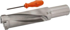 Kennametal - 158.75mm Max Drill Depth, 2.5xD, 63.5mm Diam, Indexable Insert Drill - 2 Inserts, 2" Shank Diam, Straight Shank - USA Tool & Supply