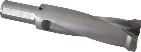 Kennametal - 206.5mm Max Drill Depth, 2.5xD, 82.6mm Diam, Indexable Insert Drill - 2 Inserts, 2" Shank Diam, Straight Shank - USA Tool & Supply