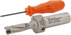 Kennametal - 38.1mm Max Drill Depth, 3xD, 12.7mm Diam, Indexable Insert Drill - 2 Inserts, 3/4" Shank Diam, Flange Shank - USA Tool & Supply