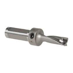 Kennametal - 1-19/32" Max Drill Depth, 3xD, 0.5311" Diam, Indexable Insert Drill - 2 Inserts, 3/4" Shank Diam, Flange Shank - USA Tool & Supply
