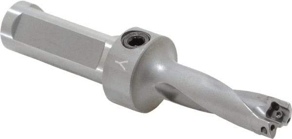 Kennametal - 42.9mm Max Drill Depth, 3xD, 14.3mm Diam, Indexable Insert Drill - 2 Inserts, 3/4" Shank Diam, Flange Shank - USA Tool & Supply