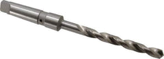Value Collection - 17/32", 3MT 118° Point Cobalt Taper Shank Drill Bit - Bright Finish, 5-1/8" Flute Length, 9-3/4" OAL, Spiral Flute, Through Coolant - USA Tool & Supply