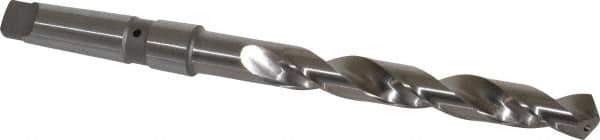 Value Collection - 25/32", 3MT 118° Point Cobalt Taper Shank Drill Bit - Bright Finish, 6-3/8" Flute Length, 11" OAL, Spiral Flute, Through Coolant - USA Tool & Supply