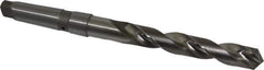 Value Collection - 1-1/8", 4MT 118° Point Cobalt Taper Shank Drill Bit - Bright Finish, 7-3/4" Flute Length, 13-3/8" OAL, Spiral Flute, Through Coolant - USA Tool & Supply